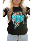 Azura Exchange MAMA Leopard Lightening Graphic Tee - S