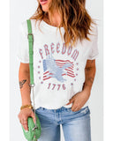 Azura Exchange Eagle Flag Print 1776 Graphic Tee - L