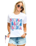 Azura Exchange Graphic Tee with MERICA Flag Element - L