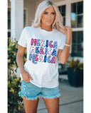 Azura Exchange Graphic Tee with MERICA Flag Element - L