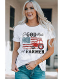 Azura Exchange Graphic Tee with a Farmer-inspired Design - M