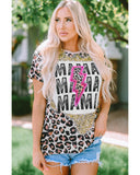 Azura Exchange Lightning Graphic Leopard Dyed T Shirt - M