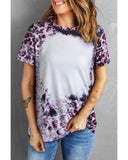 Azura Exchange Leopard Print Bleached Tee - S