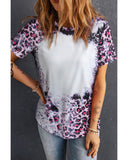 Azura Exchange Leopard Print Bleached Tee - S