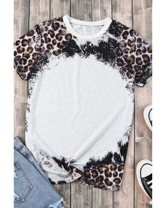 Azura Exchange Animal Print Bleached T-Shirt - L