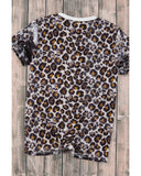 Azura Exchange Animal Print Bleached T-Shirt - L