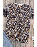 Azura Exchange Animal Print Bleached T-Shirt - M