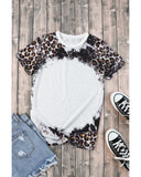 Azura Exchange Animal Print Bleached T-Shirt - M