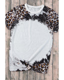 Azura Exchange Animal Print Bleached T-Shirt - M