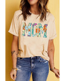 Azura Exchange Floral Letter Print T Shirt - 2XL