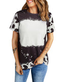 Azura Exchange Tie Dye Bleached Crew Neck T-Shirt - M