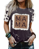 Azura Exchange Leopard Graphic Crew Neck Tee - M