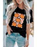 Azura Exchange Pumpkin Flower Square Graphic Tee - 2XL