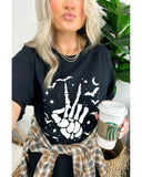 Azura Exchange Halloween Bat & Skeleton Hand Graphic Tee - L