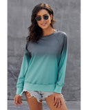 Azura Exchange Crewneck Ombre Long Sleeve Sweatshirt - S