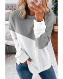 Azura Exchange Patchwork Dropped Shoulder Sweatshirt - L