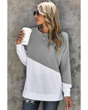 Azura Exchange Patchwork Dropped Shoulder Sweatshirt - M