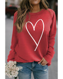 Azura Exchange Heart Graphic Sweatshirt - M