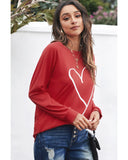 Azura Exchange Heart Graphic Sweatshirt - M