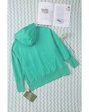 Azura Exchange Batwing Sleeve Pocketed Henley Hoodie - L