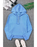 Azura Exchange Button Trim Hoodie - M