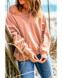 Azura Exchange Kangaroo Pocket Drop Shoulder Sweatshirt - M