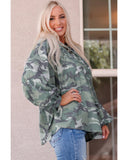 Azura Exchange Camo Print Oversize Hoodie - L