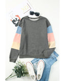 Azura Exchange Long Sleeve Colorblock Sweatshirt - M