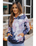 Cheeky X by Azura Exchange Kangaroo Pocket Tie-dye Hoodie - M