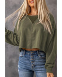 Azura Exchange Cropped Drop Shoulder Sweatshirt - XL