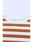 Azura Exchange Drop Shoulder Striped Pullover Sweatshirt - 2XL