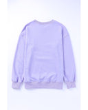 Azura Exchange Letter Graphic Pullover Sweatshirt - S