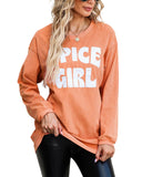 Azura Exchange Corded Spicy Girl Graphic Sweatshirt - L