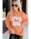 Azura Exchange Corded Spicy Girl Graphic Sweatshirt - L