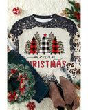 Azura Exchange Merry Christmas Leopard Sleeve Sweatshirt - 2XL