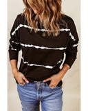 Azura Exchange Abstract Striped Long Sleeve Sweatshirt - 2XL