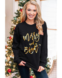 Azura Exchange Merry & Bright Print Sweatshirt - 2XL