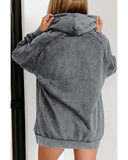 Azura Exchange Mineral Wash Kangaroo Pocket Hoodie - S