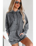 Azura Exchange Mineral Wash Kangaroo Pocket Hoodie - XL