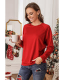 Azura Exchange Round Neck Raglan Sleeve Sweatshirt - S