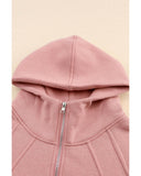 Azura Exchange Quarter Zip Kangaroo Pocket Hoodie - L