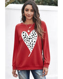 Azura Exchange Heart Graphic Pullover Sweatshirt - S