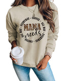 Azura Exchange MAMA Needs All Day Everyday Letters Graphic Sweatshirt - S