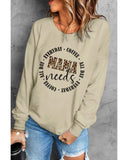 Azura Exchange MAMA Needs All Day Everyday Letters Graphic Sweatshirt - S