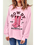 Azura Exchange NASHVILLE Vintage Western Sweatshirt - L