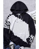 Azura Exchange Cow Tie Dye Print Pullover Hoodie with Pocket - M