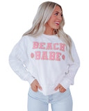 Azura Exchange BEACH BABE Slogan Graphic Sweatshirt - M