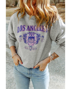 Azura Exchange LOS ANGELES Graphic Crew Neck Sweatshirt - L