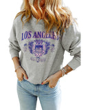 Azura Exchange LOS ANGELES Graphic Crew Neck Sweatshirt - M