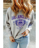 Azura Exchange LOS ANGELES Graphic Crew Neck Sweatshirt - S